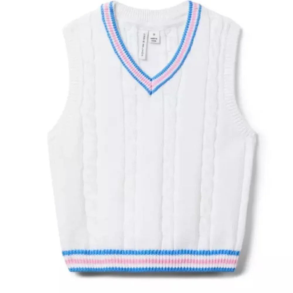 Janie and Jack 100049007 Boys The Cable Knit Sweater Vest NWT size 3